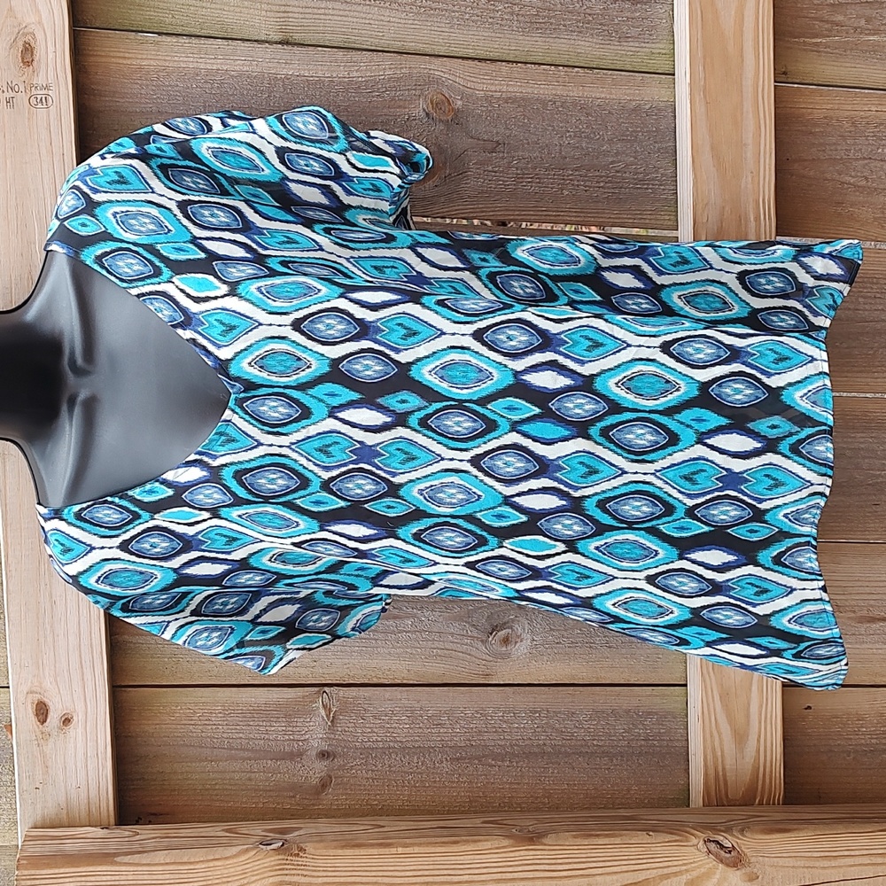 🏵️ Show Me Your Mumu Blue Diamond Loose Fit Top